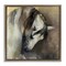 Stupell Industries Classical White Horse Framed Floater Canvas Wall Art Design by Marilyn Hageman